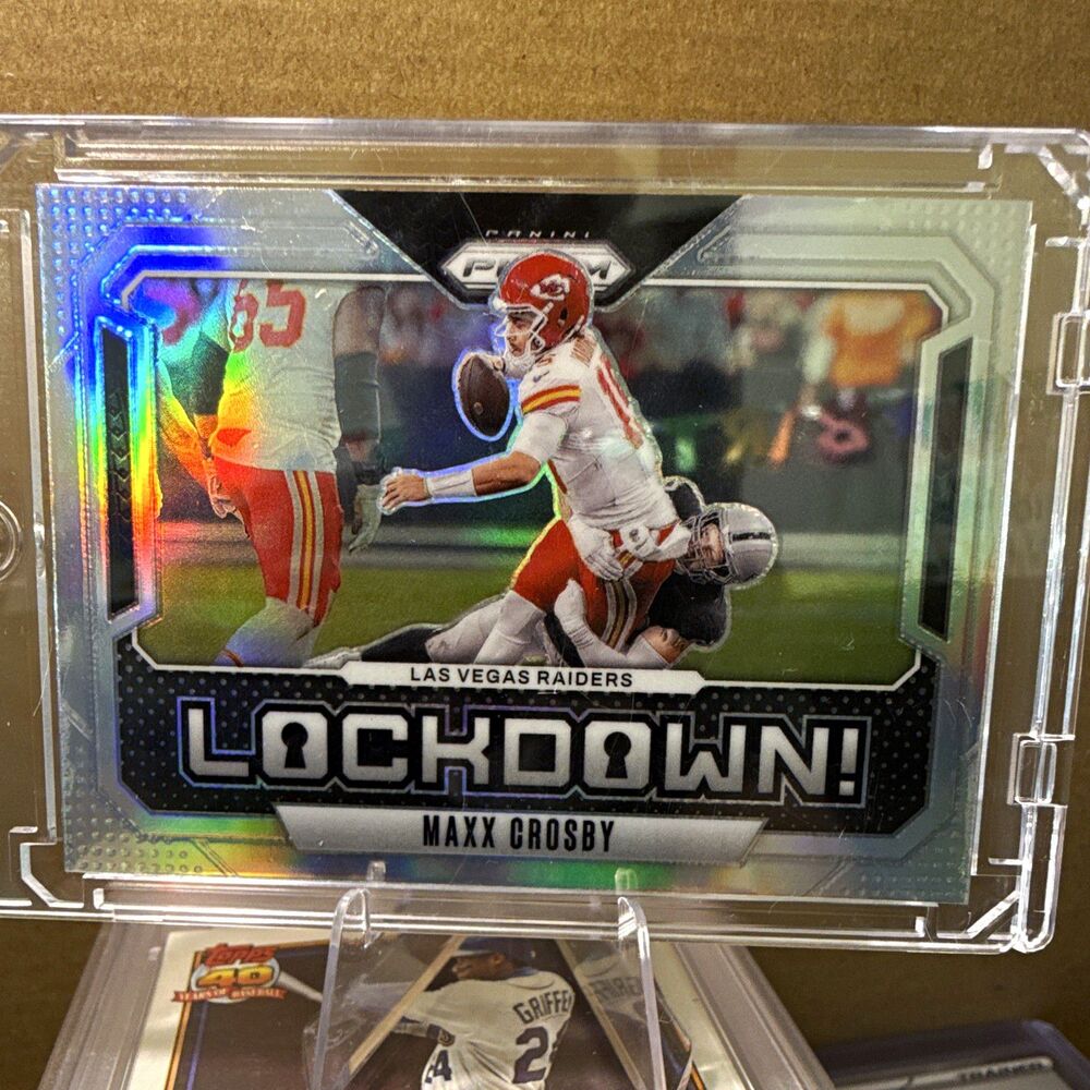 2024 Panini Prizm Football Maxx Crosby Lockdown! Insert #1 Raiders NFL